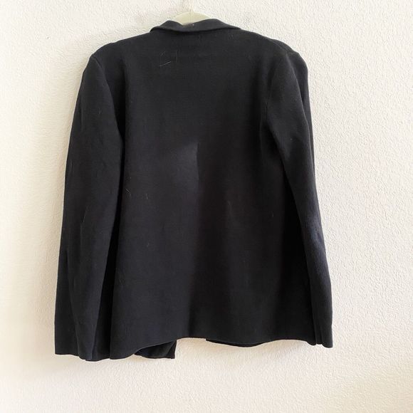 Banana Republic Milano Stitch Open Front Sweater Cardigan Women's Small Black - Picture 6 of 8